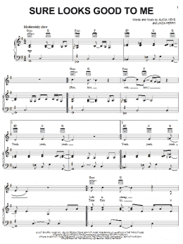 page one of Sure Looks Good To Me (Piano, Vocal & Guitar Chords (Right-Hand Melody))