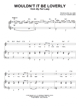 page one of Wouldn't It Be Loverly (Piano & Vocal)
