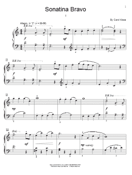 page one of Sonatina Bravo (Educational Piano)