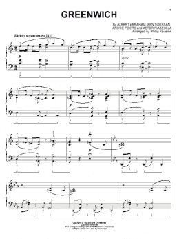 page one of Greenwich (arr. Phillip Keveren) (Piano Solo)