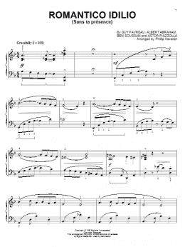 page one of Romantico Idilio (Sans ta presence) (arr. Phillip Keveren) (Piano Solo)