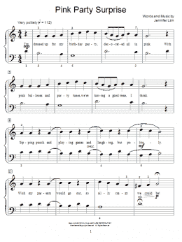 page one of Pink Party Surprise (Educational Piano)
