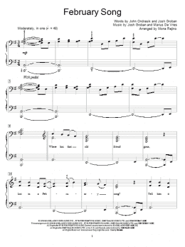 page one of February Song (Educational Piano)
