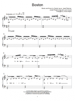 page one of Boston (Educational Piano)