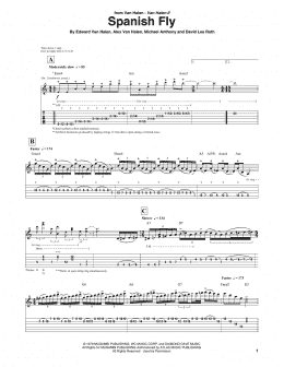 page one of Spanish Fly (Guitar Tab)