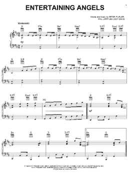 page one of Entertaining Angels (Piano, Vocal & Guitar Chords (Right-Hand Melody))