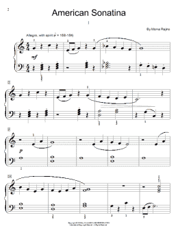 page one of American Sonatina (Educational Piano)