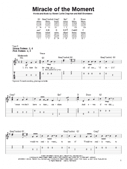 page one of Miracle Of The Moment (Easy Guitar Tab)