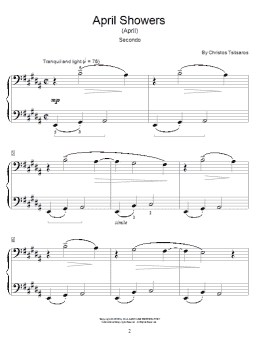 page one of April Showers (April) (Piano Duet)