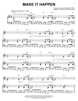 page one of Make It Happen (Piano, Vocal & Guitar Chords (Right-Hand Melody))