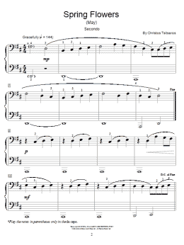 page one of Spring Flowers (May) (Piano Duet)