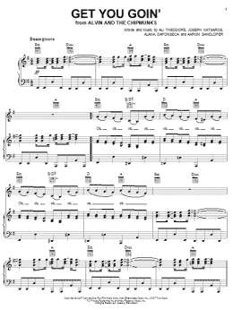 page one of Get You Goin' (Piano, Vocal & Guitar Chords (Right-Hand Melody))
