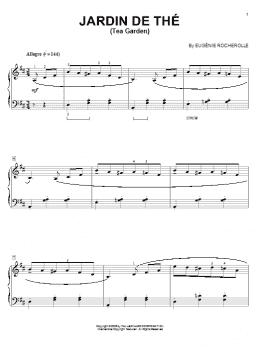 page one of Jardin de The (Tea Garden) (Piano Solo)