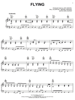 page one of Flying (Piano, Vocal & Guitar Chords (Right-Hand Melody))