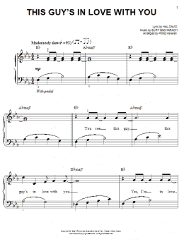 page one of This Guy's In Love With You (arr. Phillip Keveren) (Easy Piano)