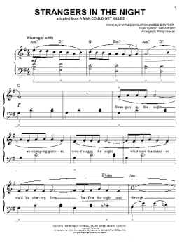 page one of Strangers In The Night (arr. Phillip Keveren) (Easy Piano)