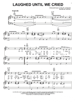 page one of Laughed Until We Cried (Piano, Vocal & Guitar Chords (Right-Hand Melody))