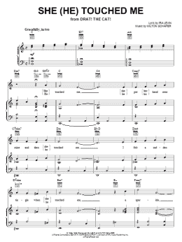 page one of She (He) Touched Me (Piano, Vocal & Guitar Chords (Right-Hand Melody))