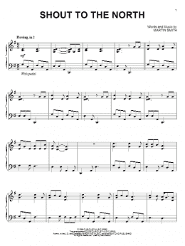 page one of Shout To The North (Piano Solo)