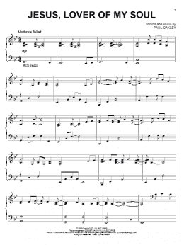 page one of Jesus, Lover Of My Soul (Piano Solo)