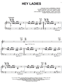 page one of Hey Ladies (Piano, Vocal & Guitar Chords (Right-Hand Melody))