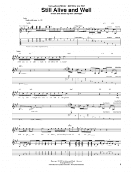 page one of Still Alive And Well (Guitar Tab)