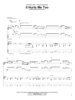 page one of It Hurts Me Too (Guitar Tab)
