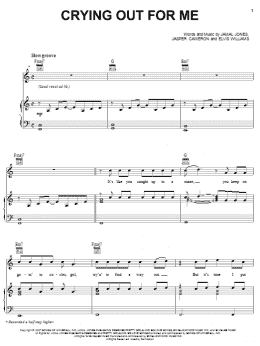 page one of Crying Out For Me (Piano, Vocal & Guitar Chords (Right-Hand Melody))