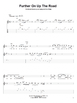 page one of Further On Up The Road (Guitar Tab)