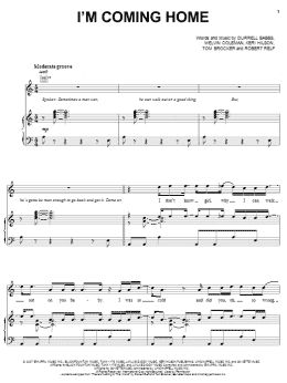 page one of I'm Coming Home (Piano, Vocal & Guitar Chords (Right-Hand Melody))