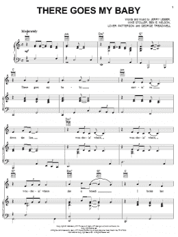 page one of There Goes My Baby (Piano, Vocal & Guitar Chords (Right-Hand Melody))