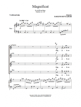 page one of Magnificat (SATB Choir)