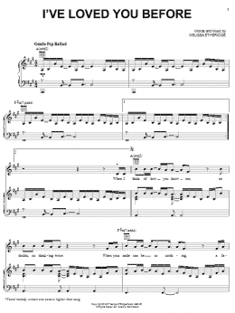 page one of I've Loved You Before (Piano, Vocal & Guitar Chords (Right-Hand Melody))