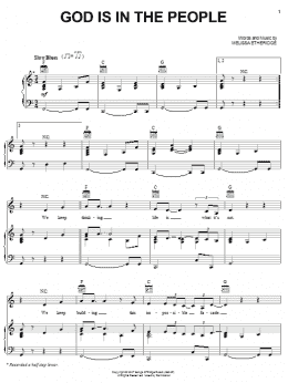 page one of God Is In The People (Piano, Vocal & Guitar Chords (Right-Hand Melody))