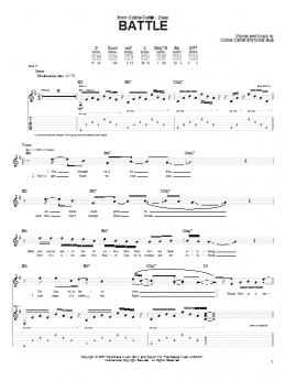 page one of Battle (Guitar Tab)