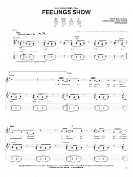 page one of Feelings Show (Guitar Tab)