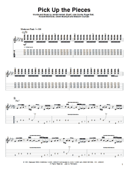 page one of Pick Up The Pieces (Guitar Tab (Single Guitar))