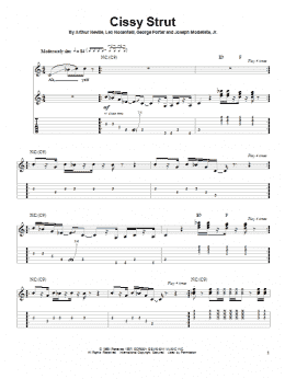 page one of Cissy Strut (Guitar Tab (Single Guitar))