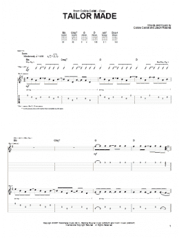 page one of Tailor Made (Guitar Tab)