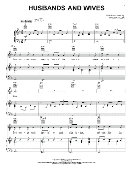 page one of Husbands And Wives (Piano, Vocal & Guitar Chords (Right-Hand Melody))