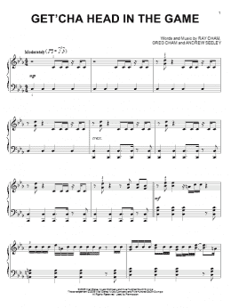 page one of Get'cha Head In The Game (from High School Musical) (Piano Solo)
