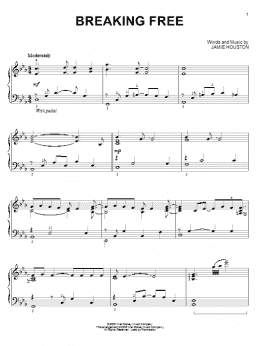 page one of Breaking Free (from High School Musical) (Piano Solo)