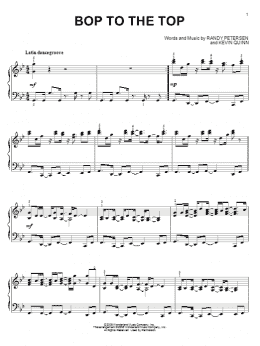 page one of Bop To The Top (from High School Musical) (Piano Solo)