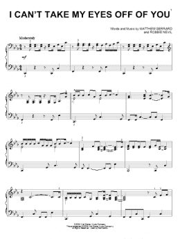 page one of I Can't Take My Eyes Off Of You (Piano Solo)