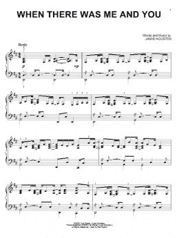 page one of When There Was Me And You (Piano Solo)