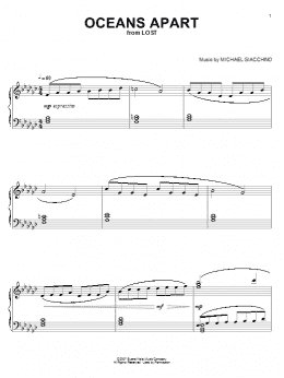 page one of Oceans Apart (Piano Solo)