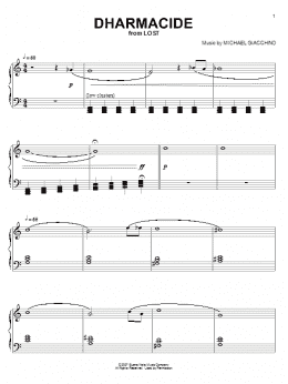 page one of Dharmacide (Piano Solo)