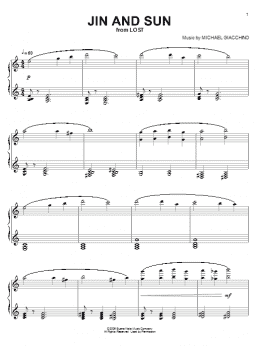 page one of Jin And Sun (Piano Solo)