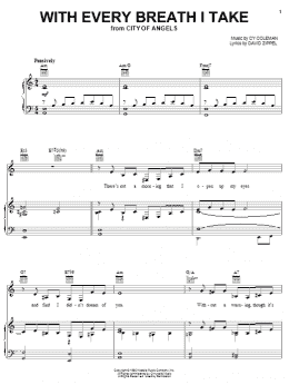 page one of With Every Breath I Take (Piano, Vocal & Guitar Chords (Right-Hand Melody))