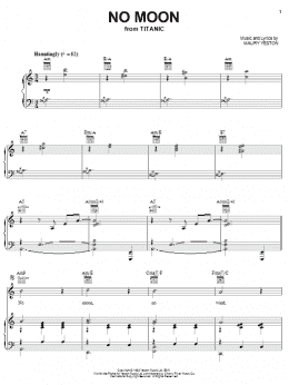 page one of No Moon (Piano, Vocal & Guitar Chords (Right-Hand Melody))